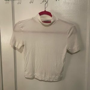 Aritzia Mock Neck top White XXS